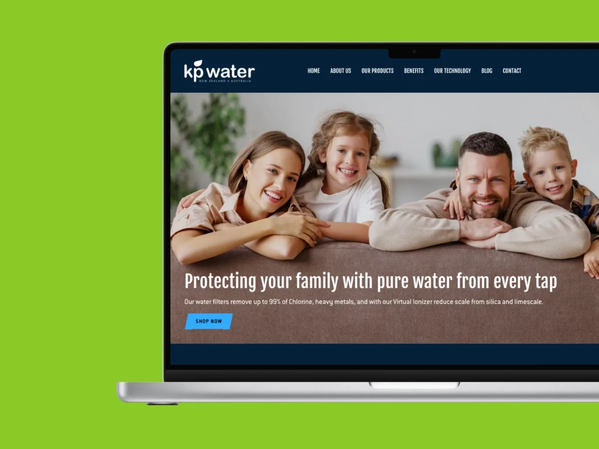 Laptop with consultancy customers website